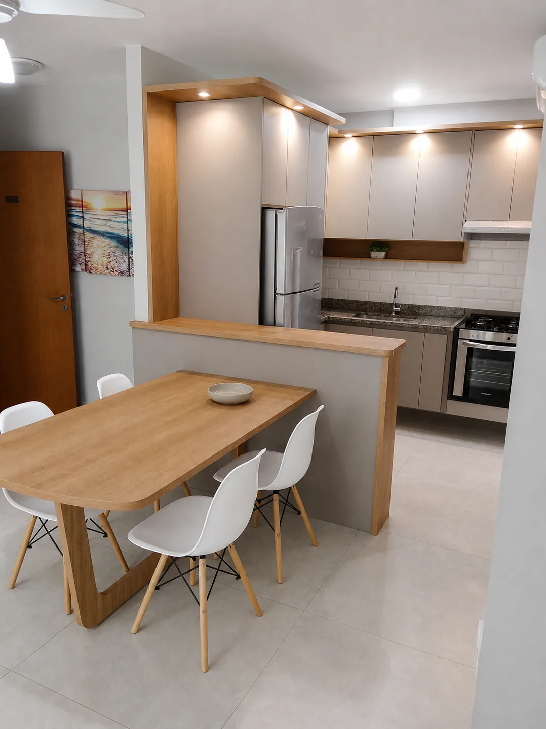 Projeto Mogiana: Cozinha integrada